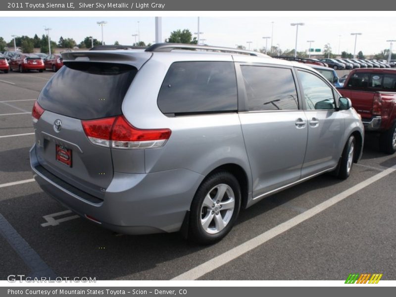 Silver Sky Metallic / Light Gray 2011 Toyota Sienna LE