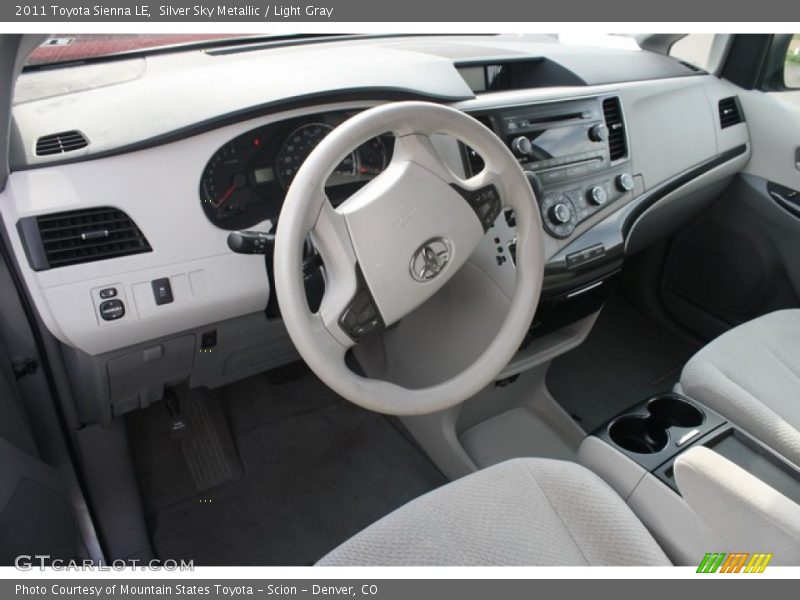 Silver Sky Metallic / Light Gray 2011 Toyota Sienna LE
