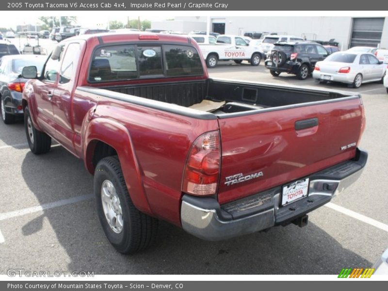 Impulse Red Pearl / Graphite Gray 2005 Toyota Tacoma V6 Access Cab 4x4