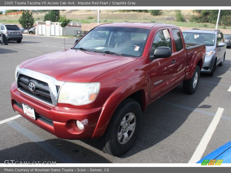Impulse Red Pearl / Graphite Gray 2005 Toyota Tacoma V6 Access Cab 4x4