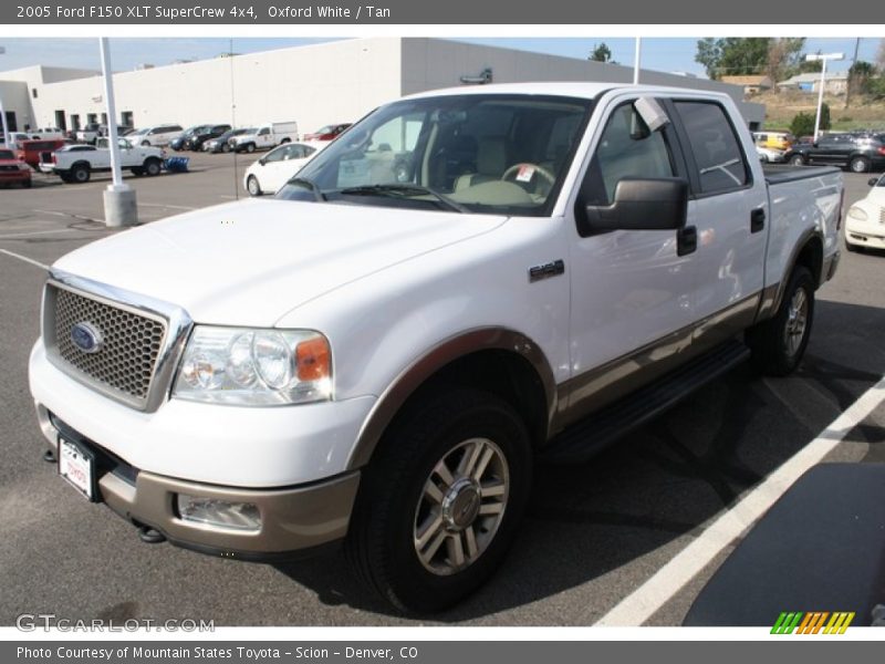 Oxford White / Tan 2005 Ford F150 XLT SuperCrew 4x4
