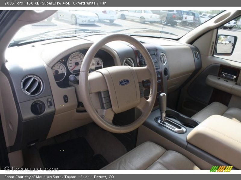 Oxford White / Tan 2005 Ford F150 XLT SuperCrew 4x4