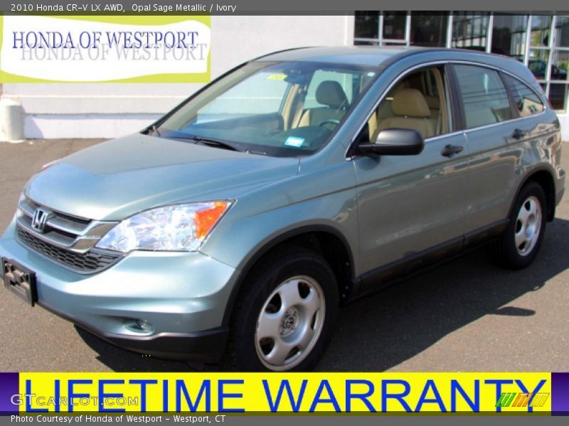 Opal Sage Metallic / Ivory 2010 Honda CR-V LX AWD