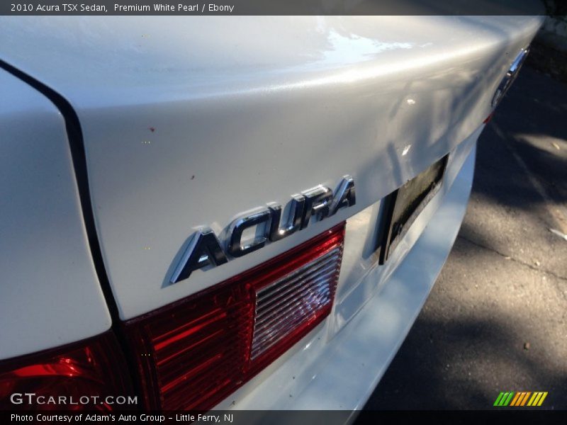 Premium White Pearl / Ebony 2010 Acura TSX Sedan