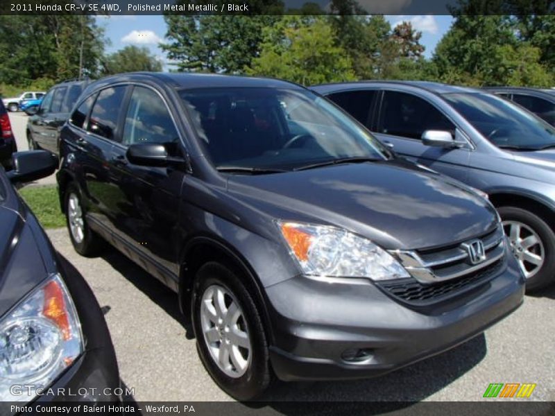 Polished Metal Metallic / Black 2011 Honda CR-V SE 4WD
