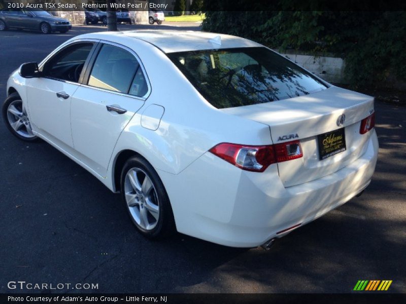 Premium White Pearl / Ebony 2010 Acura TSX Sedan