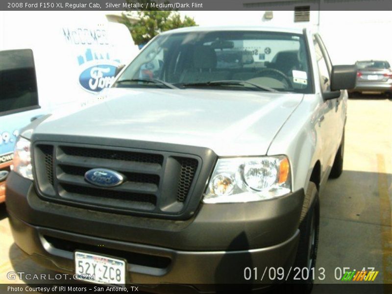 Silver Metallic / Medium/Dark Flint 2008 Ford F150 XL Regular Cab