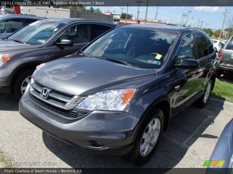 Polished Metal Metallic / Black 2011 Honda CR-V SE 4WD