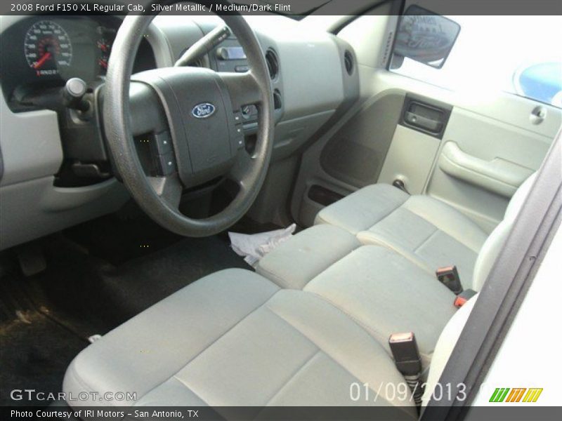 Silver Metallic / Medium/Dark Flint 2008 Ford F150 XL Regular Cab