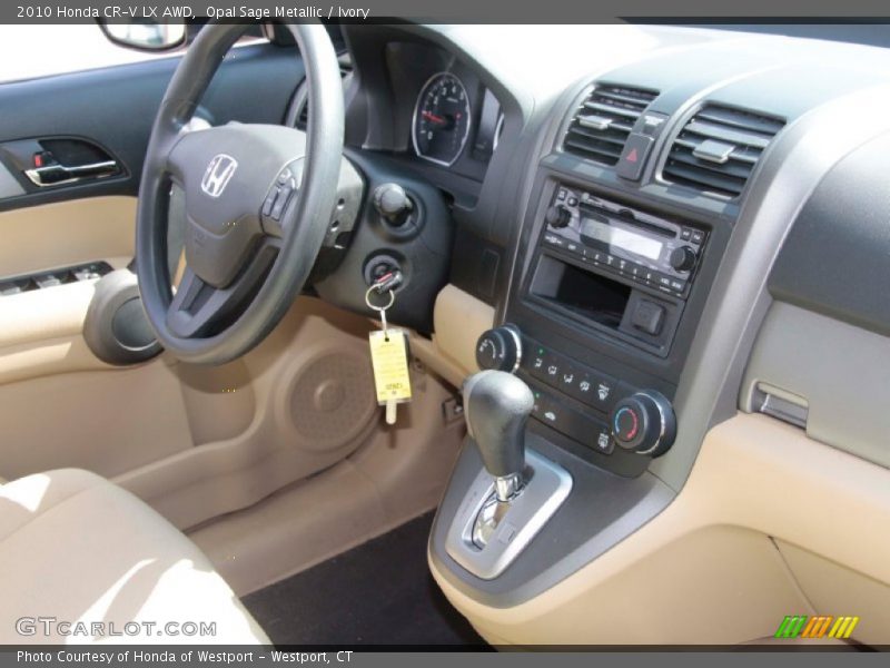 Opal Sage Metallic / Ivory 2010 Honda CR-V LX AWD