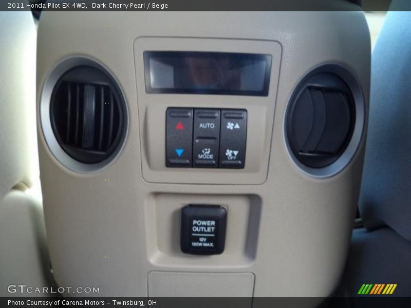 Dark Cherry Pearl / Beige 2011 Honda Pilot EX 4WD