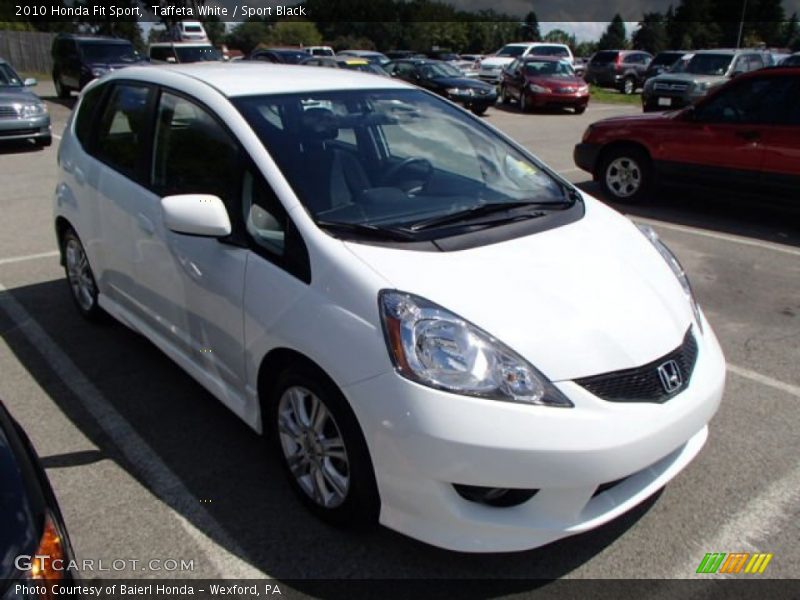 Taffeta White / Sport Black 2010 Honda Fit Sport