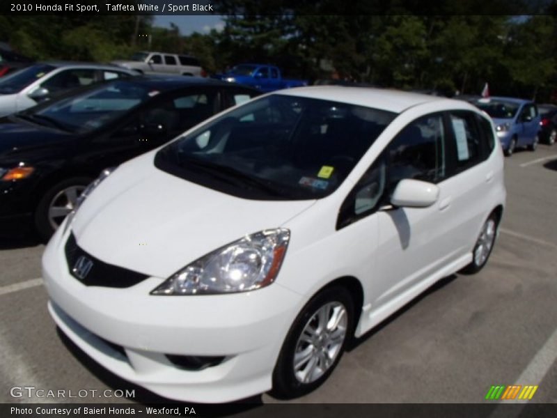 Taffeta White / Sport Black 2010 Honda Fit Sport
