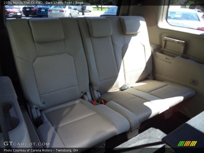 Dark Cherry Pearl / Beige 2011 Honda Pilot EX 4WD