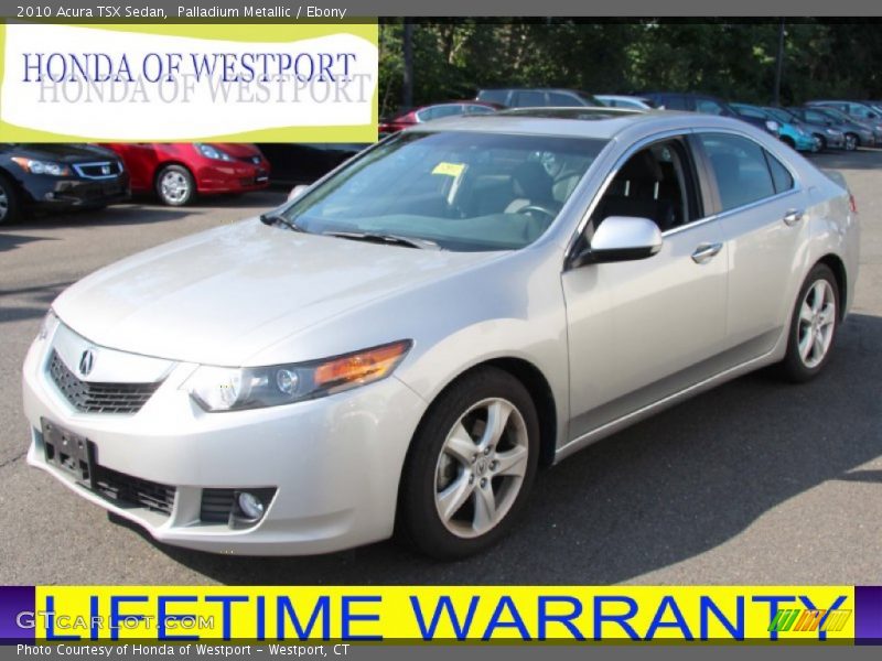 Palladium Metallic / Ebony 2010 Acura TSX Sedan