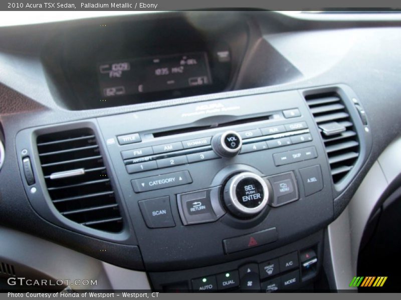 Palladium Metallic / Ebony 2010 Acura TSX Sedan