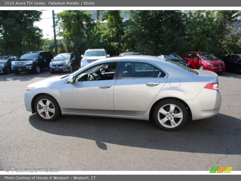 Palladium Metallic / Ebony 2010 Acura TSX Sedan