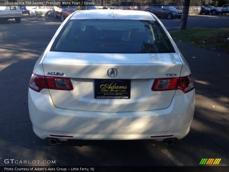 Premium White Pearl / Ebony 2010 Acura TSX Sedan