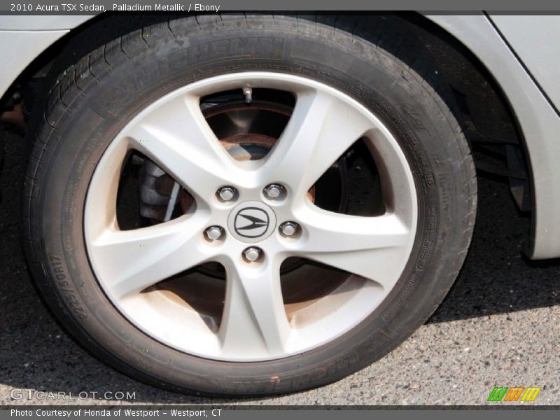 Palladium Metallic / Ebony 2010 Acura TSX Sedan