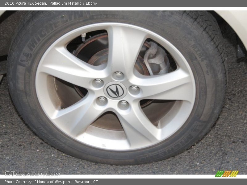 Palladium Metallic / Ebony 2010 Acura TSX Sedan