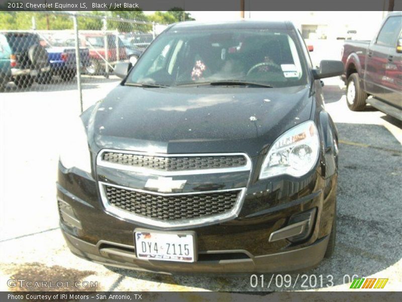 Black / Jet Black 2012 Chevrolet Equinox LS