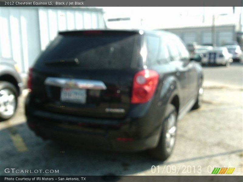 Black / Jet Black 2012 Chevrolet Equinox LS