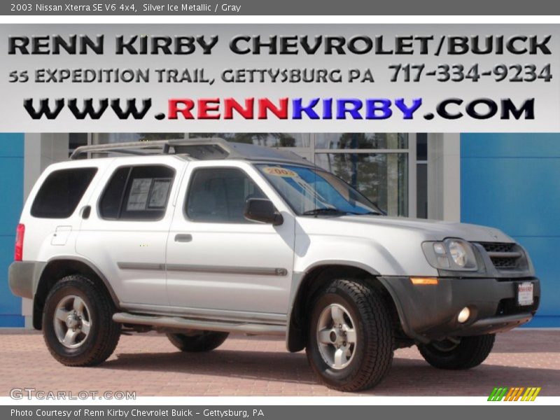 Silver Ice Metallic / Gray 2003 Nissan Xterra SE V6 4x4