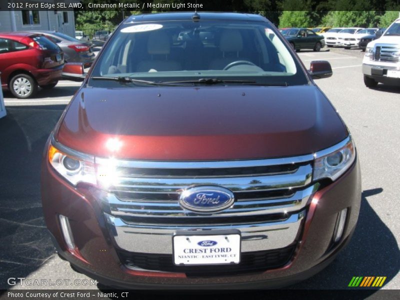 Cinnamon Metallic / Medium Light Stone 2012 Ford Edge SEL AWD