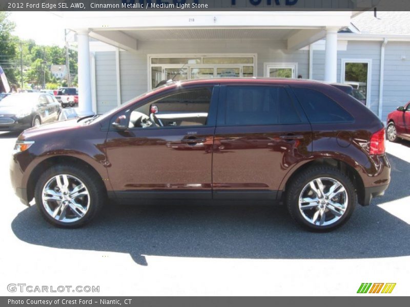 Cinnamon Metallic / Medium Light Stone 2012 Ford Edge SEL AWD