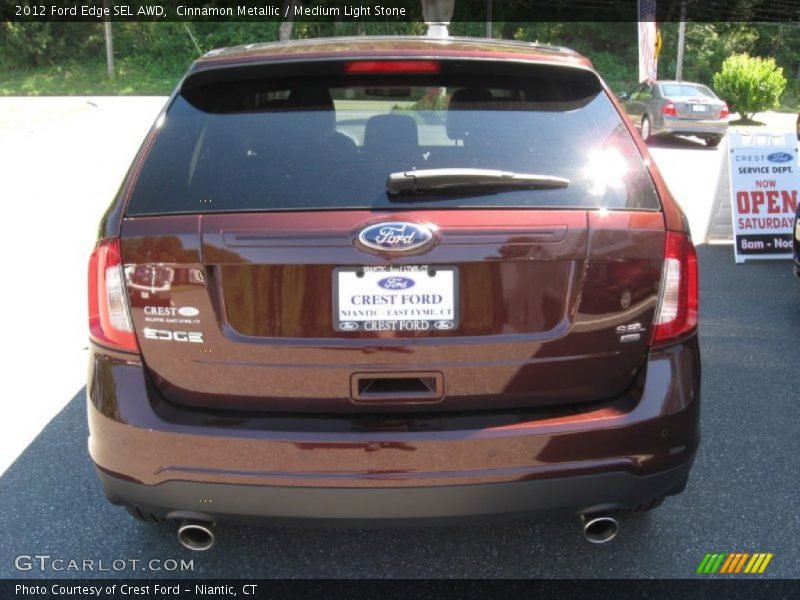 Cinnamon Metallic / Medium Light Stone 2012 Ford Edge SEL AWD