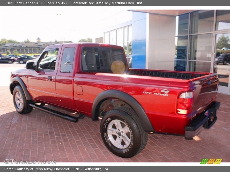 Toreador Red Metallic / Medium Dark Flint 2005 Ford Ranger XLT SuperCab 4x4