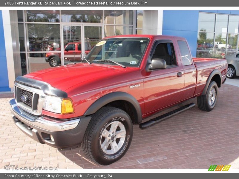 Toreador Red Metallic / Medium Dark Flint 2005 Ford Ranger XLT SuperCab 4x4