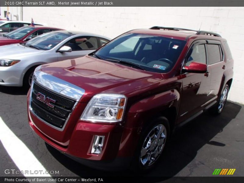 Merlot Jewel Metallic / Jet Black 2010 GMC Terrain SLT AWD