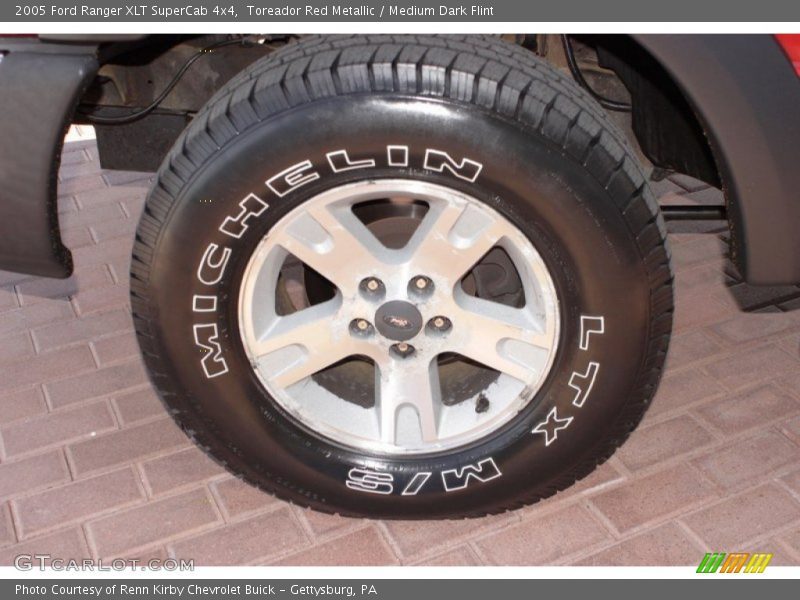 Toreador Red Metallic / Medium Dark Flint 2005 Ford Ranger XLT SuperCab 4x4