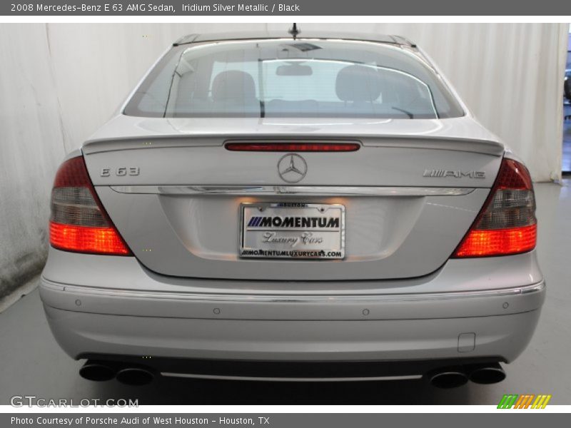 Iridium Silver Metallic / Black 2008 Mercedes-Benz E 63 AMG Sedan