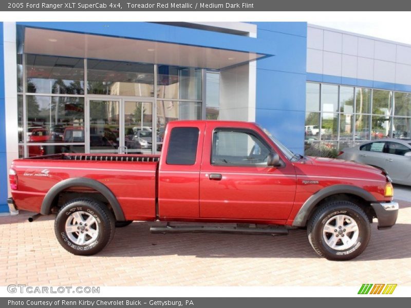 Toreador Red Metallic / Medium Dark Flint 2005 Ford Ranger XLT SuperCab 4x4
