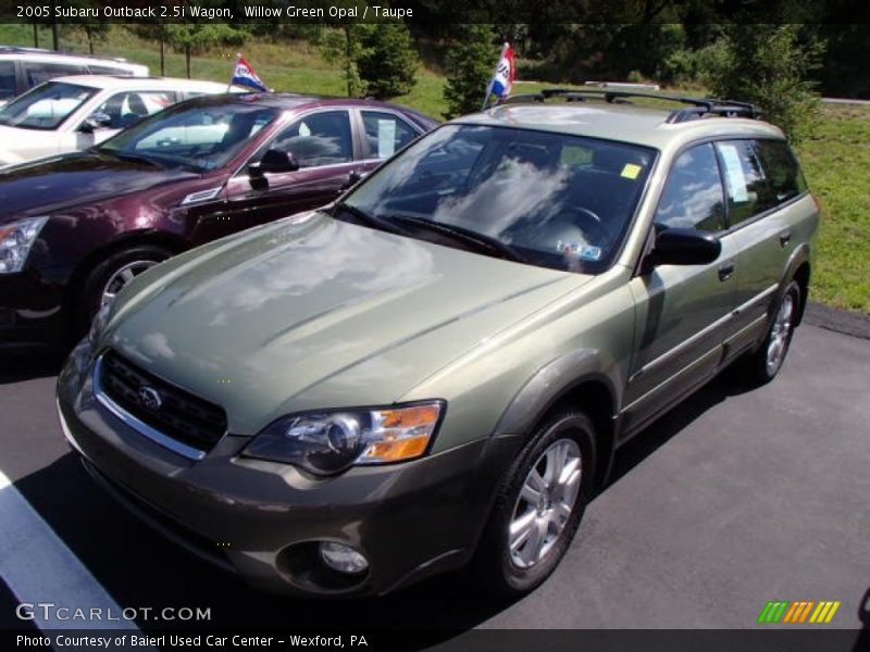 Willow Green Opal / Taupe 2005 Subaru Outback 2.5i Wagon
