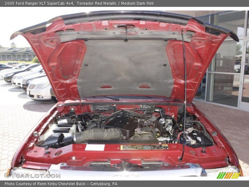 Toreador Red Metallic / Medium Dark Flint 2005 Ford Ranger XLT SuperCab 4x4