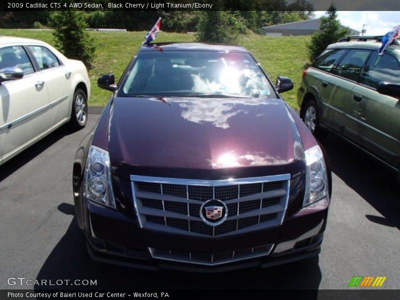 Black Cherry / Light Titanium/Ebony 2009 Cadillac CTS 4 AWD Sedan