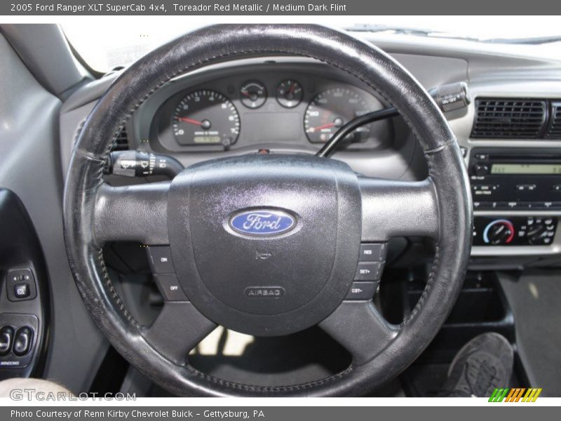 Toreador Red Metallic / Medium Dark Flint 2005 Ford Ranger XLT SuperCab 4x4