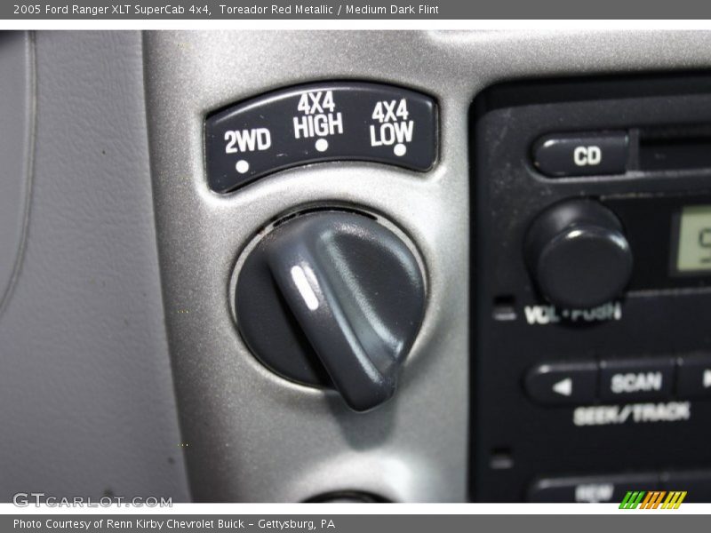 Toreador Red Metallic / Medium Dark Flint 2005 Ford Ranger XLT SuperCab 4x4