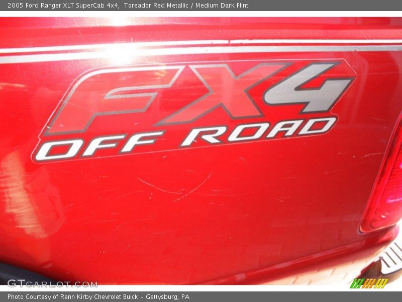 Toreador Red Metallic / Medium Dark Flint 2005 Ford Ranger XLT SuperCab 4x4
