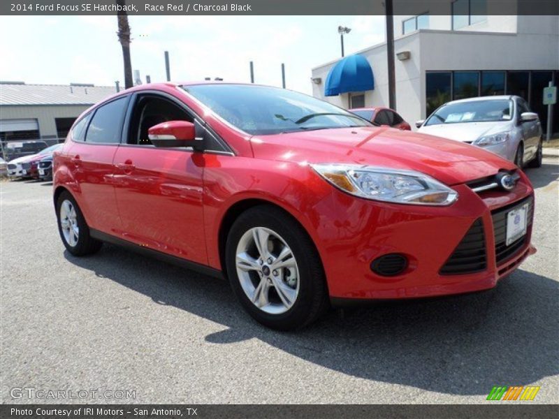 Race Red / Charcoal Black 2014 Ford Focus SE Hatchback