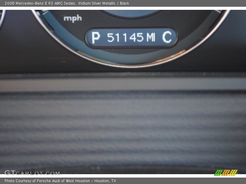 Iridium Silver Metallic / Black 2008 Mercedes-Benz E 63 AMG Sedan