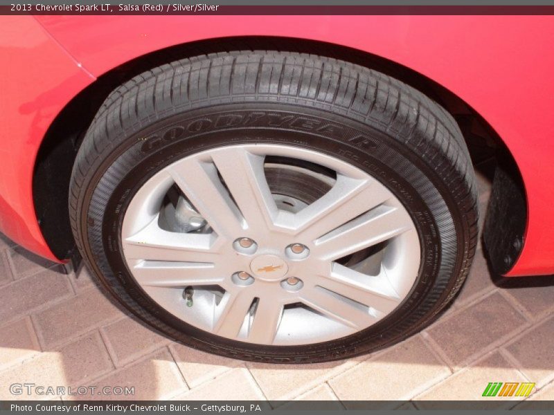 Salsa (Red) / Silver/Silver 2013 Chevrolet Spark LT