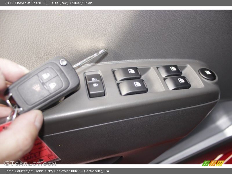 Salsa (Red) / Silver/Silver 2013 Chevrolet Spark LT