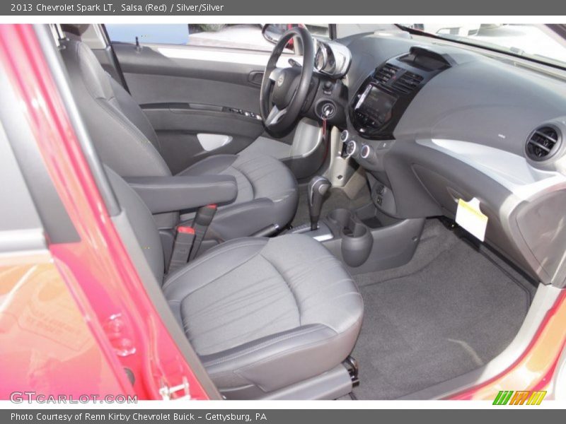 Salsa (Red) / Silver/Silver 2013 Chevrolet Spark LT