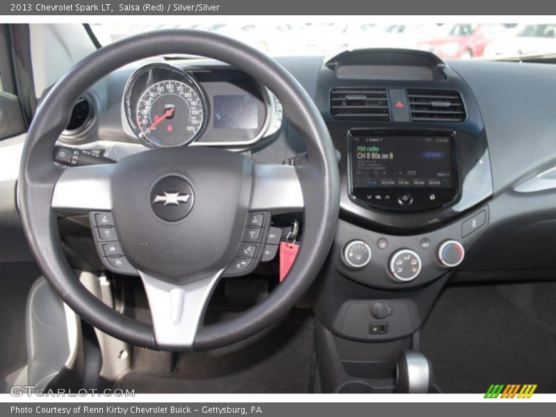 Salsa (Red) / Silver/Silver 2013 Chevrolet Spark LT