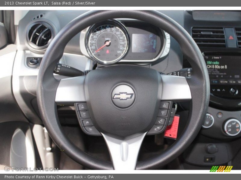 Salsa (Red) / Silver/Silver 2013 Chevrolet Spark LT