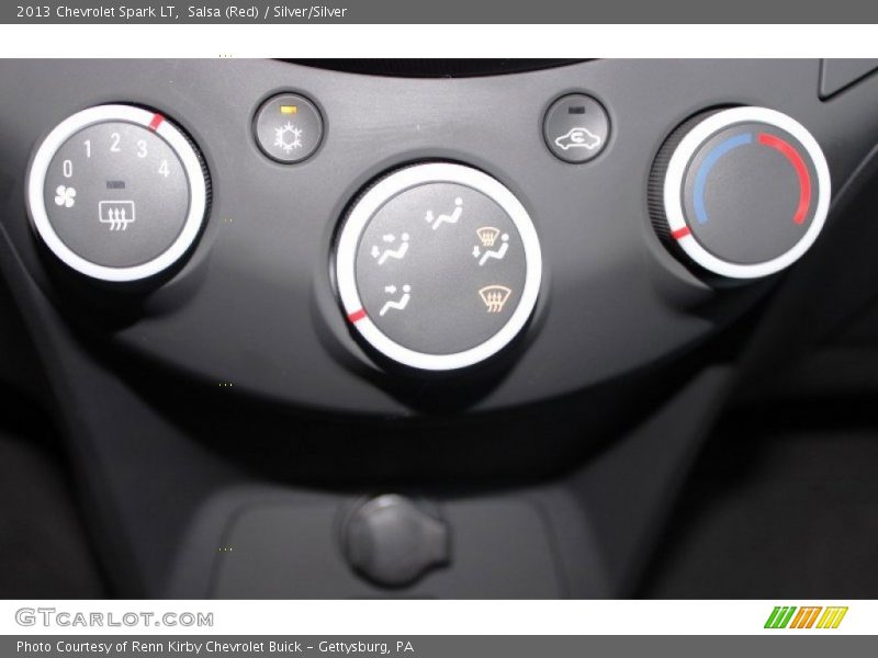 Salsa (Red) / Silver/Silver 2013 Chevrolet Spark LT